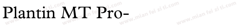 Plantin MT Pro字体转换
